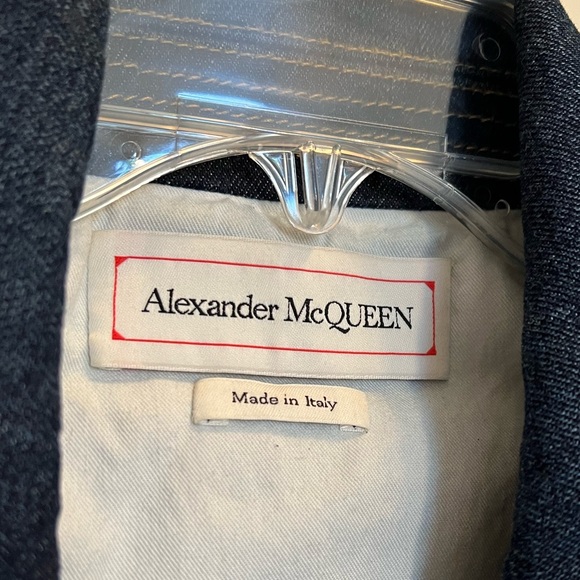Alexander McQueen 2018 Denim Moto Jacket - Picture 6 of 10